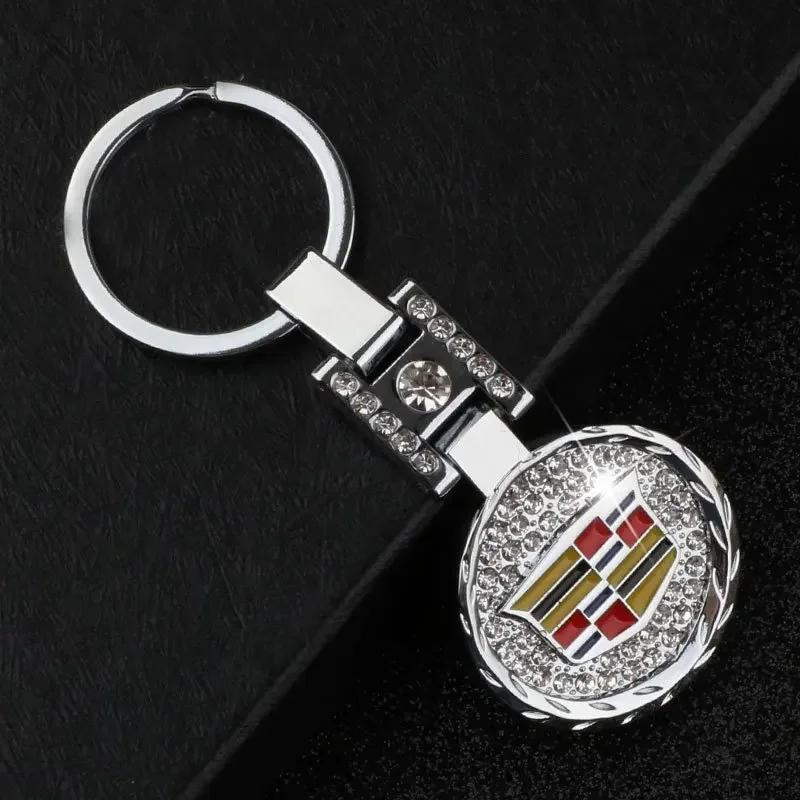 

Diamond Metal Car Key Ring Buckle Keychain Case for Cadillac CTS CT5 CT6 XT5 ATS SRX XTS STS Escalade BLS Auto Accessories