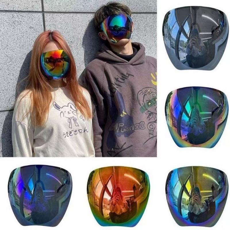 Colorful UV Protection Mask with Windproof Goggles for Outdoor Cycling