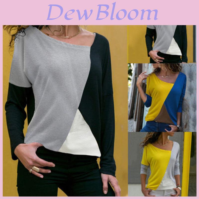Elegant Fashion Women's Long Sleeve Loose Blouse Casual Shirt Autumn Tops T-shirt