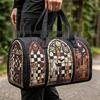 3D Gothic Buntglasdruck Halloween Sporttasche - Multifunktionale Reisetasche
