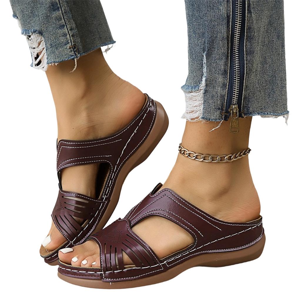 Women's Fashionable Casual Plus-Size Slide Sandals