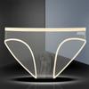 1-2 Pcs Sexy Full Transparent Men's Mesh Underwear Ultra-thin Breathable Ice Silk Seamless Briefs Erotic Male Underpants