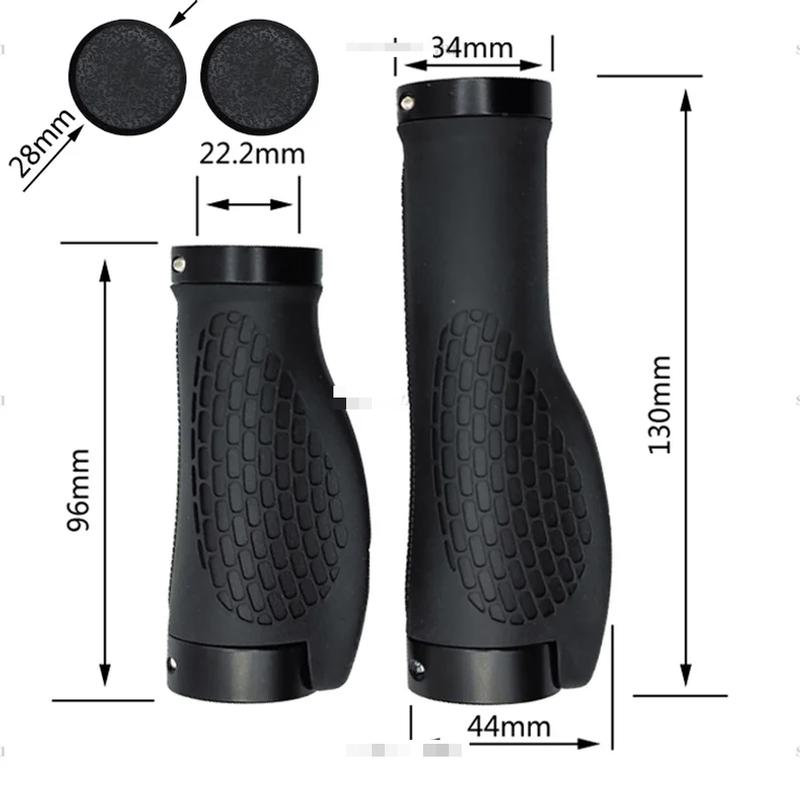 Rubber MTB Bike Grips Handlebar Cover Rubber Soft Anti-Skid Bicycle Grip Alloy Lock Bar BMX Handle Cuffs Cycling Accessories