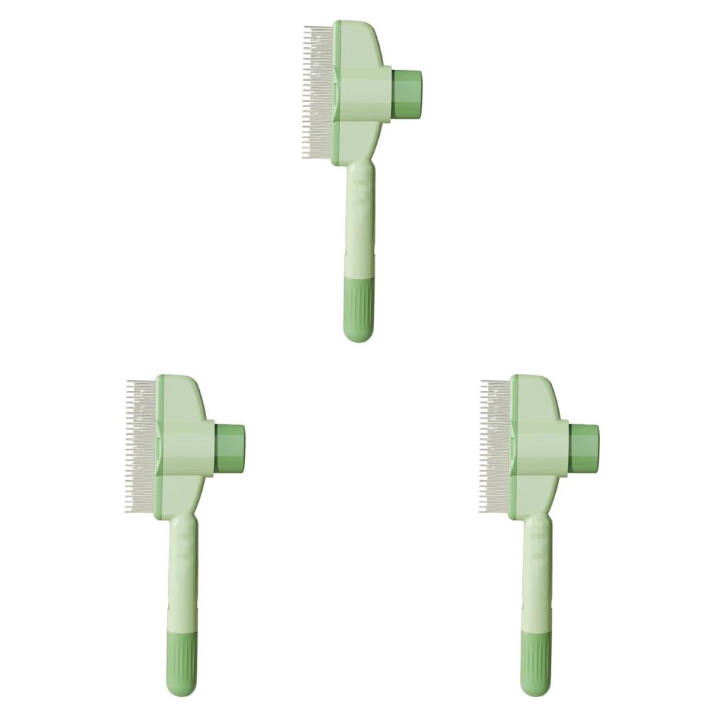 Dog Hair Remover Brush One-Button Hairs Cleaning Bath Brush Multi-Purpose Pet Cleaning Comb for Loosening Up Removing Debris