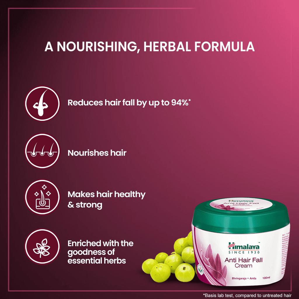 Himalaya Anti Hair Fall Cream For Men & Women 100ml Non Sticky Hair Cream With Amla And Bhringaraja For Strong Healthy Hair