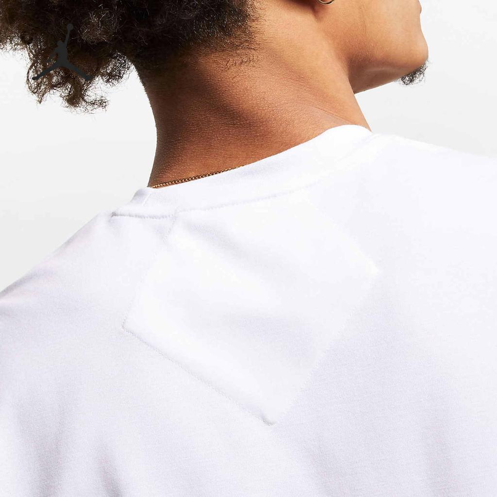 Jordan Flight Colorblock Sport Casual Short Sleeve T-Shirt Men Tops White AO0415-100