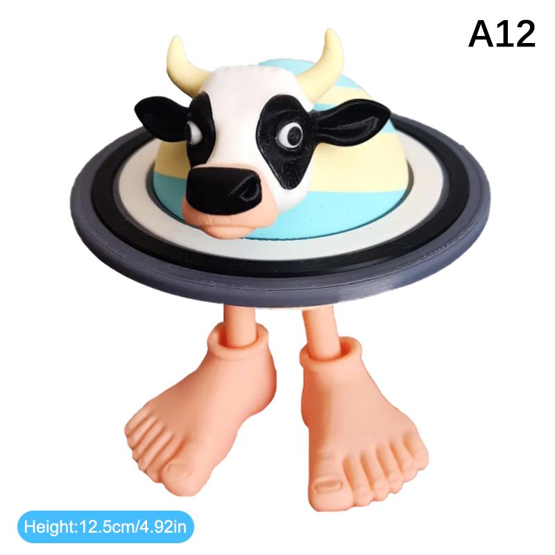 Italienisches Brainrot Spielzeug 3D-gedruckte Puppe Tung Tung Sahur Figur Tralalero Tralala Hai-Figur Schreibtischornament Geschenke Heimdeko