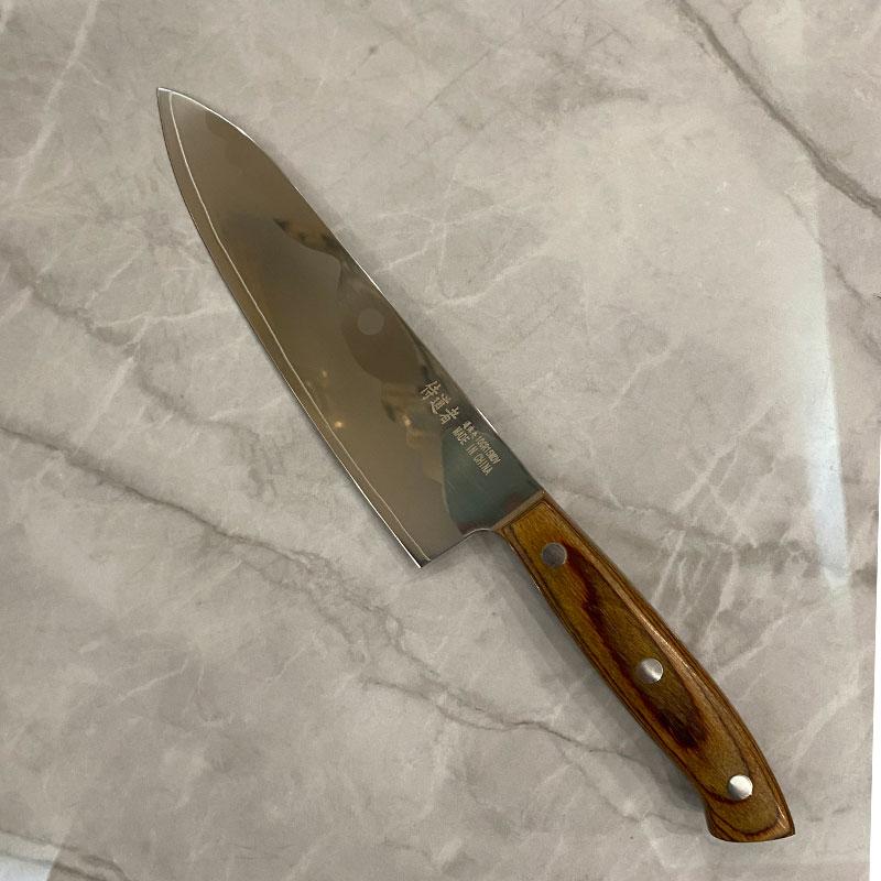 6.7 Inch Chef Knife Wood Handle 3 Layers Clad Steel 10Cr15CoMoV Blade Sharp Cleaver Slicing Japanese Kitchen Knife Cooking Tools