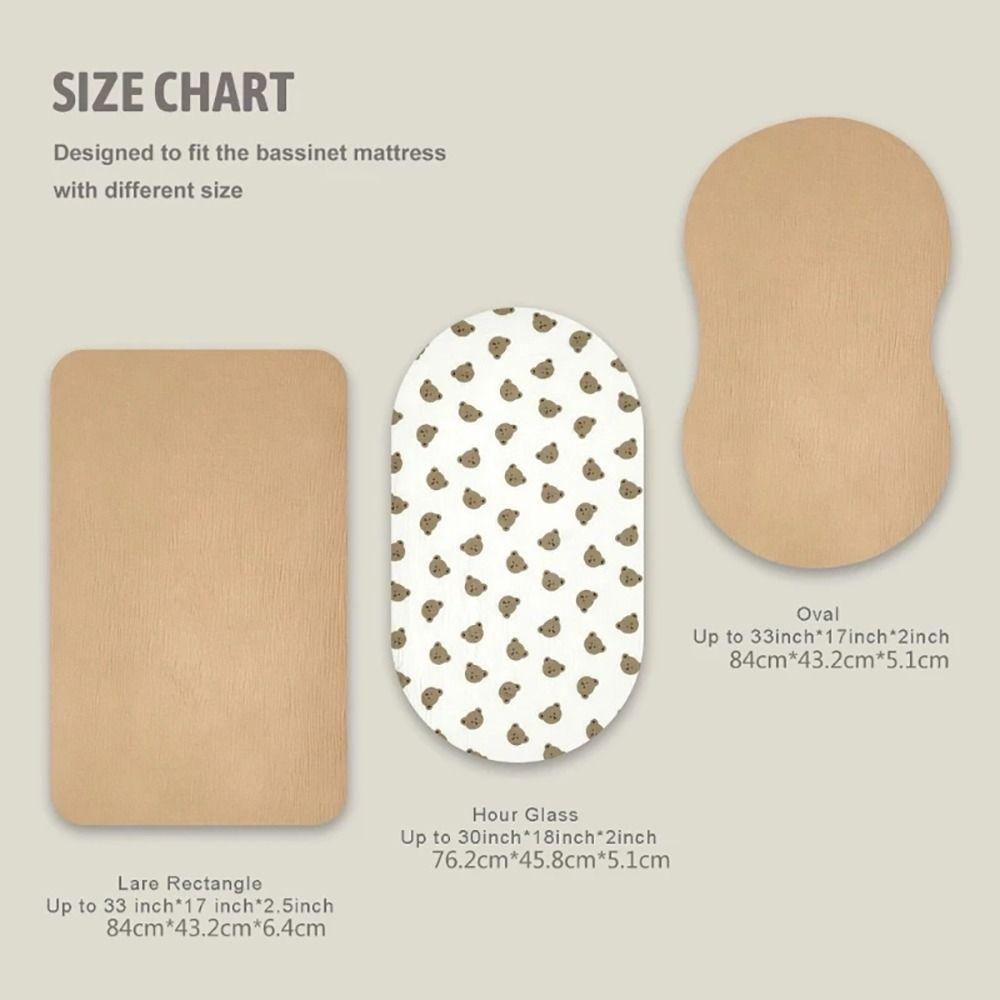 2Pcs/Set Solid Baby Fitted Sheet Printed Cradles Mattress Cover Durable Crib Fitted Sheets