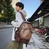 Schoolbag Urban Minimalist PU Backpack, Trendy Backpack, Pure Sex Couple Backpack, Junior High School and High School Students, College Student