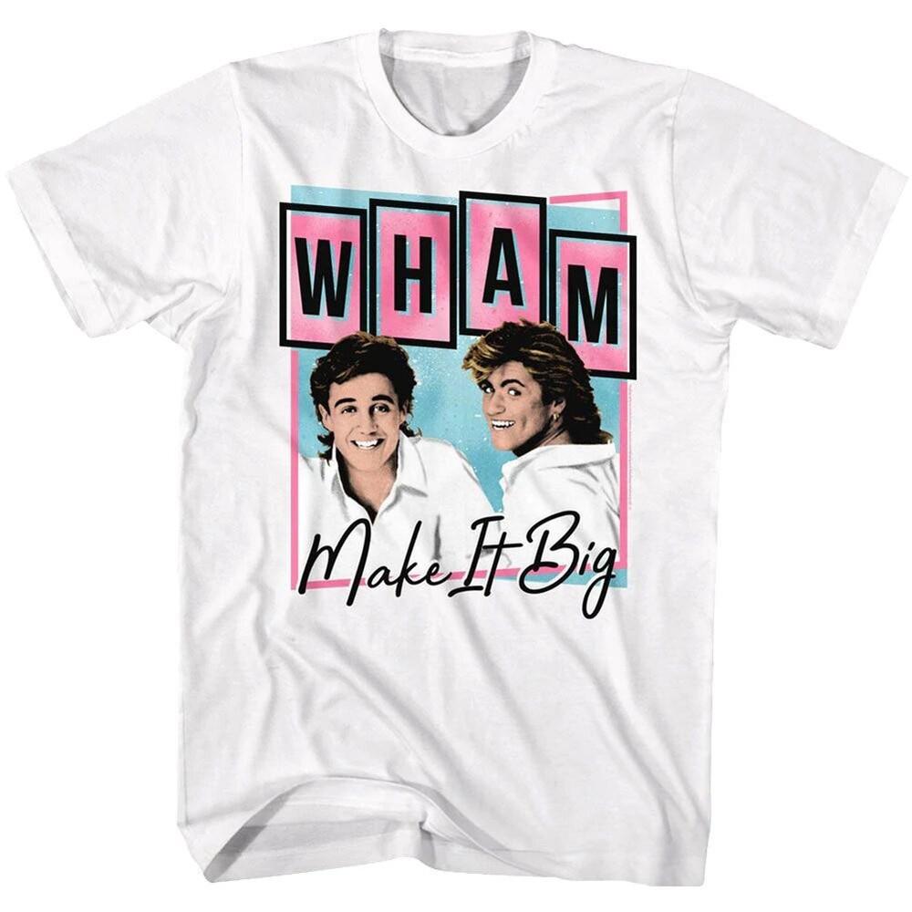 Винтажная футболка Make It Big от поп-дуэта 80-х Wham Джордж Майкл и Эндрю Риджли Унисекс футболка XL
