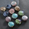 Handmade Ceramic Beads: Irregular, Windmill Design for DIY Necklace and Jewelry Making