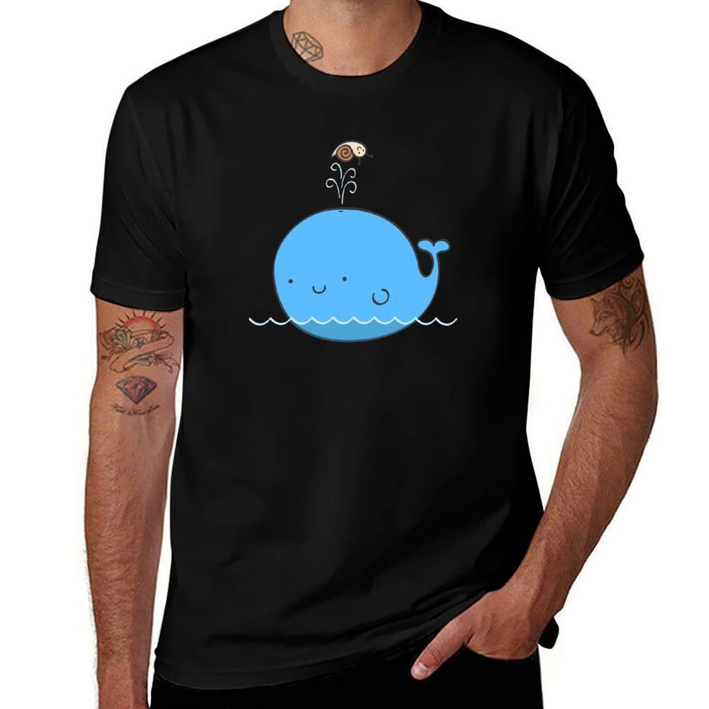 The Whale and the Snail T-Shirt T Shirts for Man Cotton T Shirts for Man Pack White T-Shirt