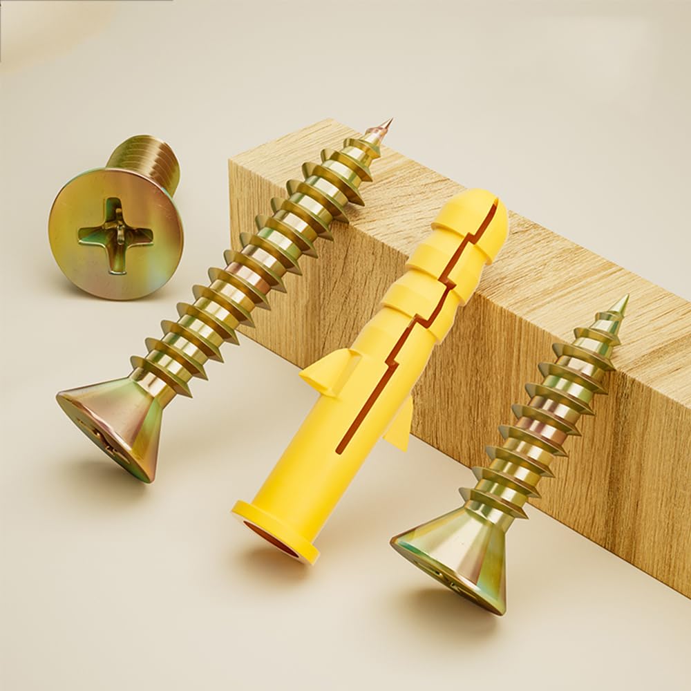 CHANGJIQ Board Anchor Screw Set, 6 Sizes, 88 Pieces Set,