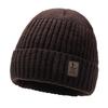 Autumn and Winter Knitted Hat Men's Korean Version Trendy Versatile Wool Hat Women's Cold-proof and Warm Cold Hat Outer Cycling Velvet Hat