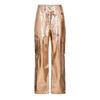 AmyLynn Womens/Ladies Metallic Straight Leg Cargo Trousers