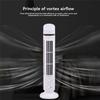 M04K LED Turmventilator 2 Geschwindigkeiten Stand-Turmventilator Tragbarer Elektrischer Bodenventilator für Wohnzimmer Schlafzimmer Schwarz