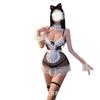 Crispy Sexy Lingerie Sexy Uniform Seduction Maid Suit Cosplay Lace Perspective Maid Suit
