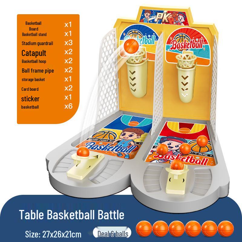 Double Basketball Tabletop Game: Interactive Parent-Child Educational Toy for Boys & Girls