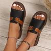 Fashion Pu Leather Platform Slippers Women Summer Fashion Buckle Thick Bottom Sandals Woman 2025 Square Toe Med Heels Sandalias Mujer