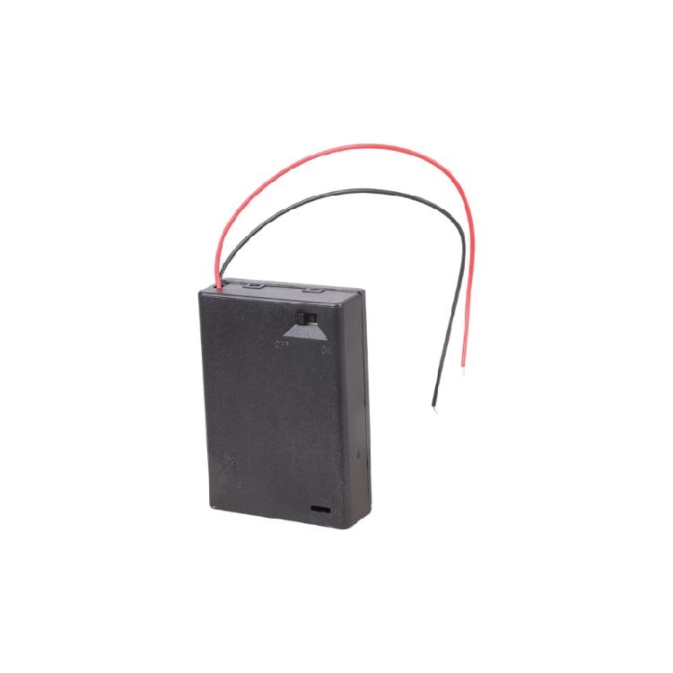 2PcsPortable 2A Battery Holder Organiser Case Plastic Enclosure Secure Wire Link for Home Office and Hobbyists