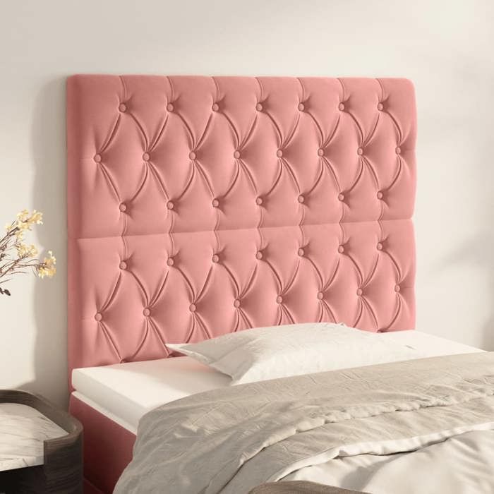 Tête de lit - Maison Exclusive - Velours doux - 100 x 7 x 118/128 cm - Hauteur réglable