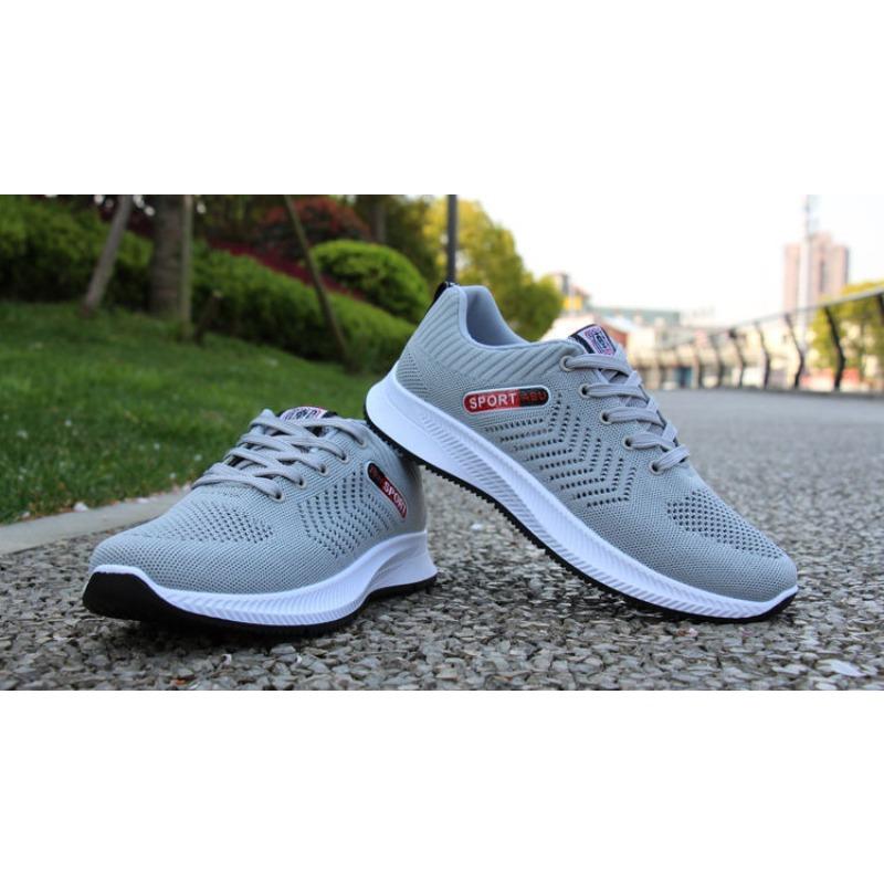 Spring New Arrival Men's Shoes – Fly-Knit Breathable Casual Sneakers, Comfortable Athletic Shoes for Middle-Aged & Elderly Men