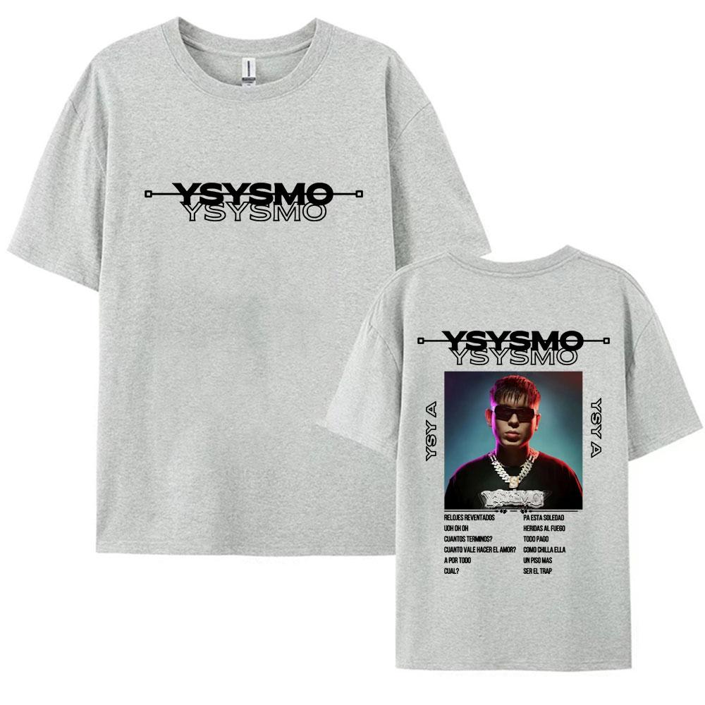 Rapper Ysysmo YSY A Tour 2025 Graphic T Shirts Vintage 90s Hip Hop Crewneck Tshirt Unisex Womens Pure Cotton Short Sleeve T Shirt