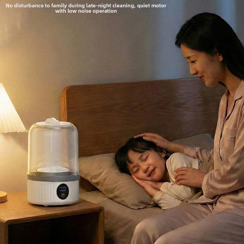 Transparent Tank Double Cup Washing Machine 2 Modes Double Barrel Laundry Cup  Apartment Living