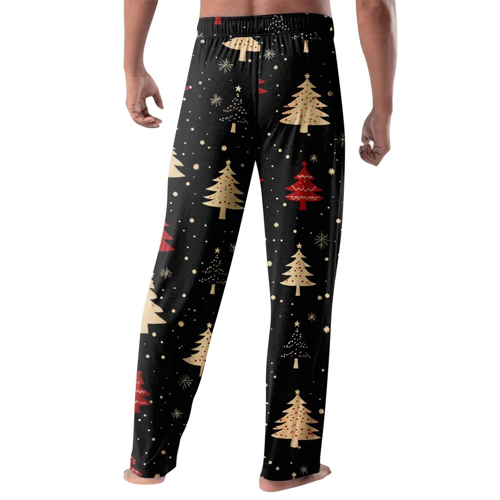 Anime Pajama Pants Sleepwear Casual Drawstring Elastic Waist Pants Comfy Straight Yoga Loose Trousers