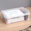 Stackable Plastic Storage Box Portable Watercolor Drawing Pen Case For Painting Plastic Rectangular Stationery Organizer Box