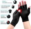 Durable And Safe 1Pair Copper Compression Arthritis Gloves Fingerless For Carpal Tunnel Rsi Rheumatoid Tendonitis Hand Pain Computer Typing