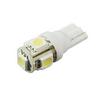 10Pcs W5W 2825 T10 Wedge 5-SMD 5050 Xenon White Light LED Bulbs Car Auto Lights