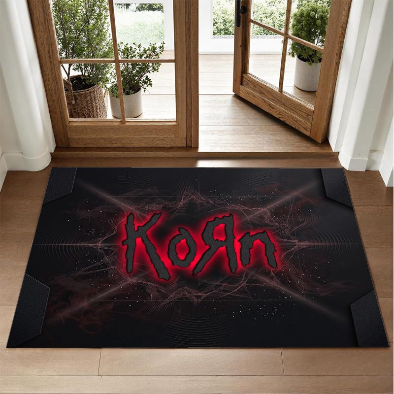 Korn Design Crystal Velvet Rug Soft Decorative Mat for Bedroom Entrance