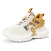 Fastion Chunky Sports Shoes Men Breathable Retro Sneakers Plus Size 39-45 Casual Walking Shoes Thick Sole Height-increasing