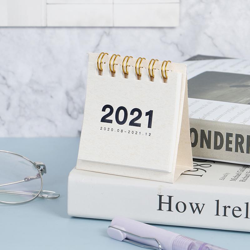 Buy 2021 Mini Desk Calendar DIY Portable Desk Calendars Daily Schedule ...