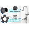 Universal 10-in-1 sink aerator removal tool, wide size coverage. Durable kit for daily faucet aerator disassembly and repair.