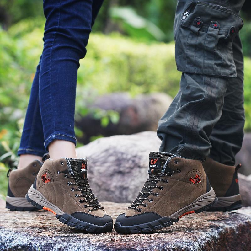 Moda Hombre y Mujer Pareja Plus Velvet Zapatos de Senderismo  Antidesrizantes Botas Deportivas al Aire Libre Zapatillas Sneakers comprar  a buen precio — entrega gratuita, reseñas reales con fotos — Joom