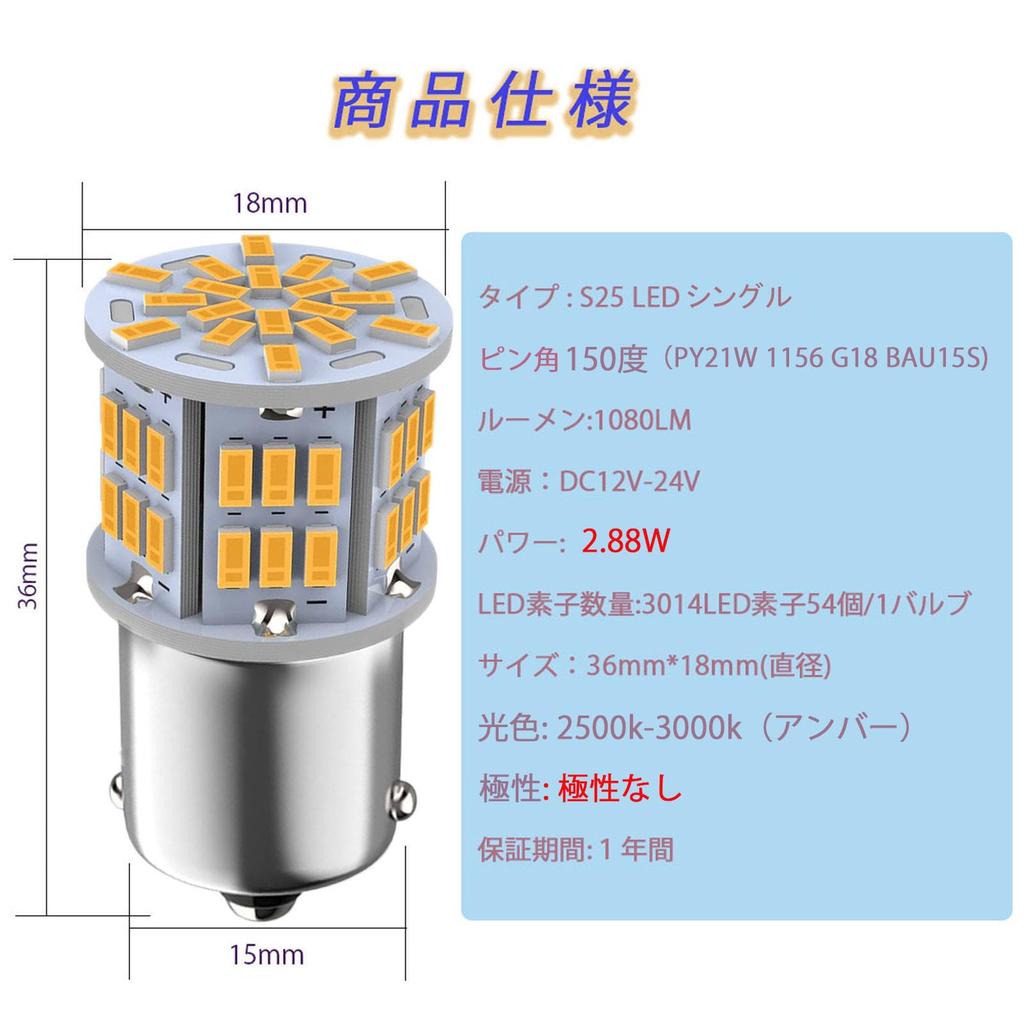 HooMoo 3014SMD (Py21W 1156 BAU15S) LED Bulb Wedge Bulb (150
