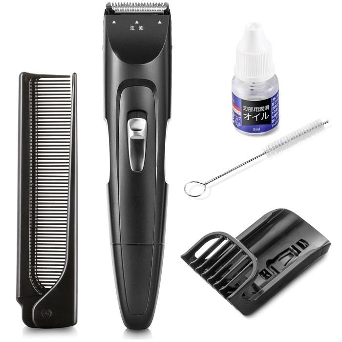 Kai Men's Point Hair Clipper Trimmer Comb Set - Black