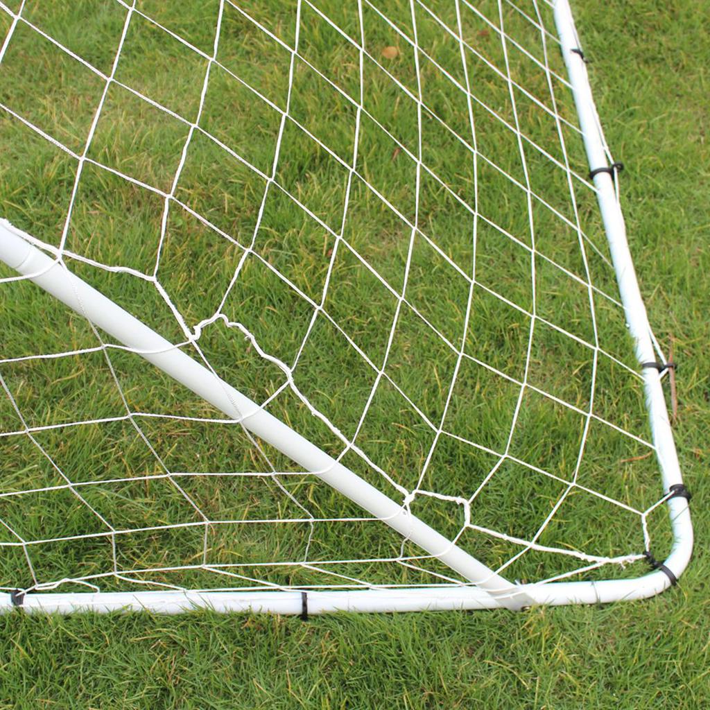 Football goal measuring 243.84cm x 152.4cm x 91.44cm, easy to assemble, complete with net and carry bag, suitable for youth/ adults/ athletes (Blue)