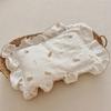 Small Floral Ruffle Lace Double Layer Cotton Gauze Pillowcase for Kindergarten