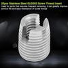 Self Tapping Screw Insert, 20Pcs Threaded Insert, Stainless Steel SUS303 Self Tapping Screw Insertt, for Parts that Requires, Thread Locking Inserts