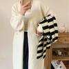 Spring and Autumn Women's Sweater Cardigan Tops Lazy Soft Knit Cardigan Jacket Medium Long Loose Sweater
