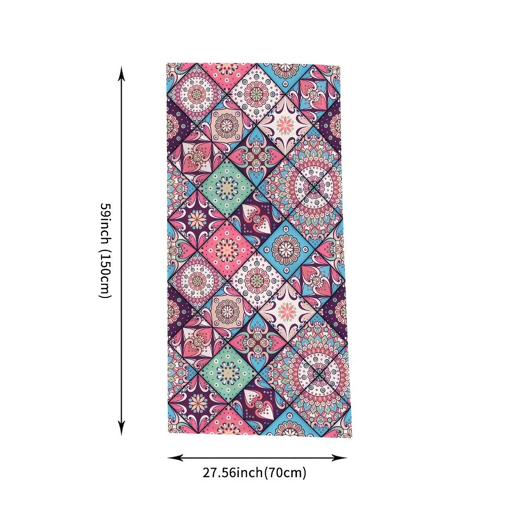 1pc Large Bohemian Mandala Beach Towel - Super Soft Microfiber Quick-Dry Bath Towel Suitable Pool, Lightweight Sandproof Blanket