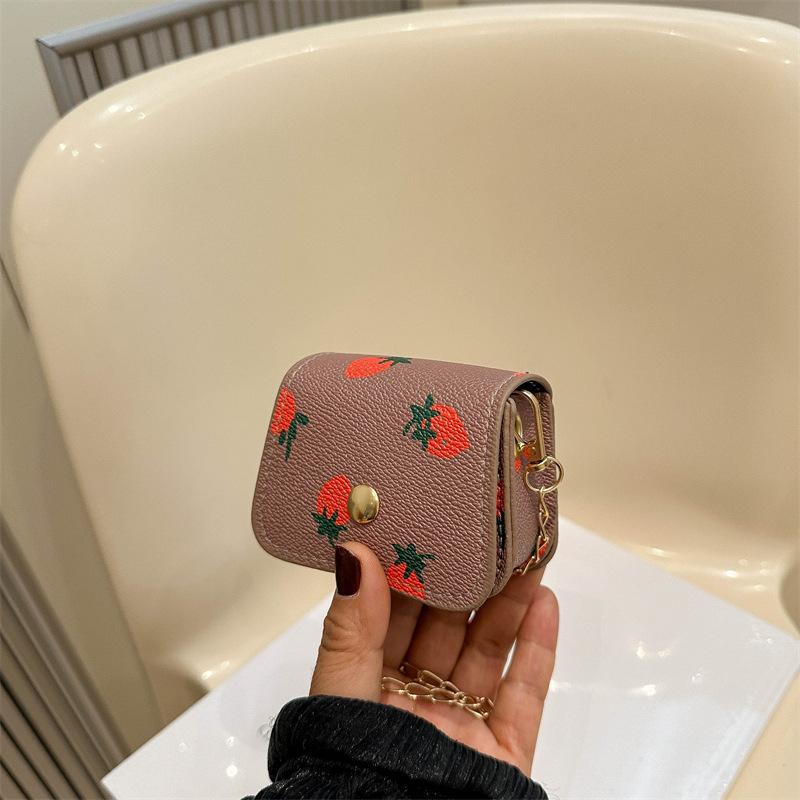 

Вертикальный кошелек с принтом вишни, короткий, модный, маленький, простой модный кошелек для студента, женский