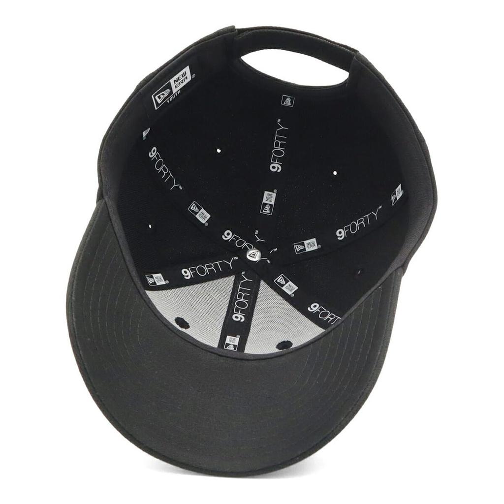 New Era Kids Cap 9FORTY NE Logo Black YOUTH52-56cm YTH940 NELOGO BLK WHI 25J