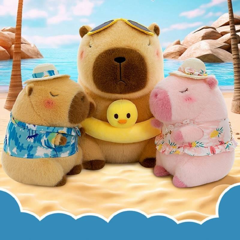 Entzückendes Capybara Plüschtier für Mädchen, weich und kuschelig, Schlafkissen, Geschenk