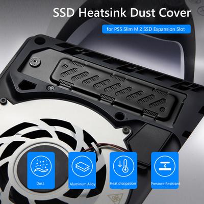 SSD Heatsink Dust Cover Heat Dissipation Solution Breathable Hole Protective Cover for PS5 Slim M.2 NVMe 2280 SSD Expansion Slot