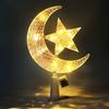 LED Christmas Tree Topper Star Moon Decoration Acrylic Xmas Ornament Energy Saving Shining Lamp Festive Home Room Decor